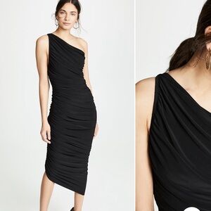 Elegant Black One-Shoulder Dress